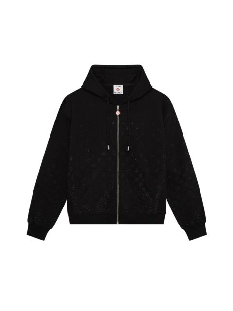 CASABLANCA Crystal Monogram Long Sleeve Sweatshirt