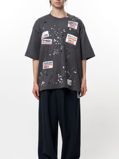 Maison MIHARAYASUHIRO Embellished Sticker T-shirt