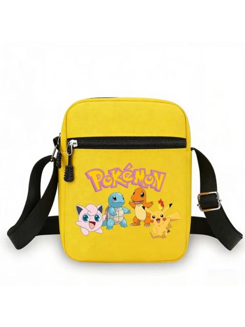 Other Designers Japanese Anime Yellow Shoulder Bag Man Woman Cartoon Crossbody Bags Double-deck Storage Bag