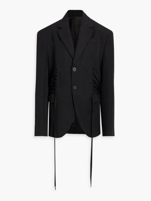Jean Paul Gaultier Lace-up wool-crepe blazer