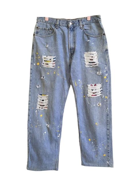 Other Designers Mickey Mouse - Levi’s Lot 505 X Disney Patchwork Painter Distressed Jeans