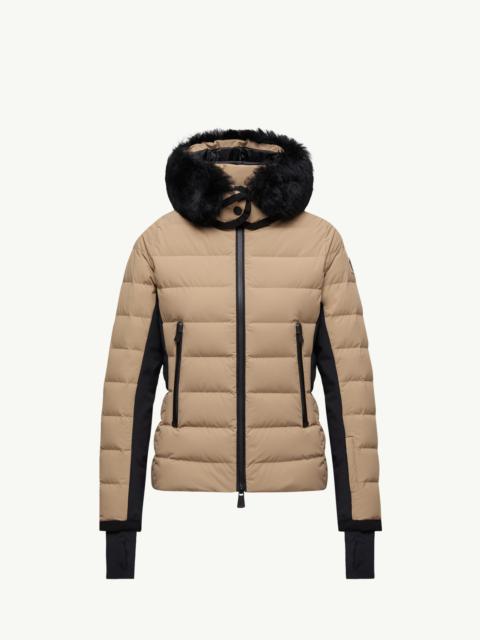 Moncler Grenoble Lamoura Hooded Shearling-Trimmed Down Ski Jacket