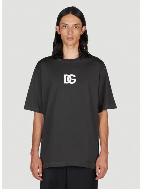 Dolce & Gabbana Dolce & Gabbana Men Dg Logo Print T-Shirt