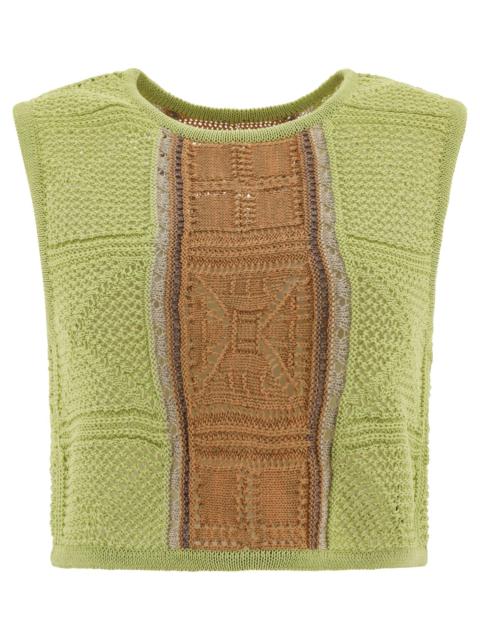 Kapital "7g Crochet Knit" Top