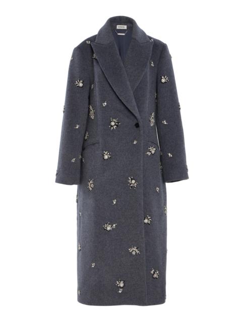 SIMKHAI Gianni Wool Coat grey