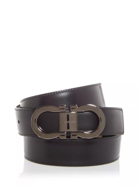 FERRAGAMO Men's Double Gancini Reversible Leather Belt