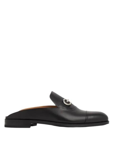 FERRAGAMO Ferragamo Black Gab Gancini Loafers