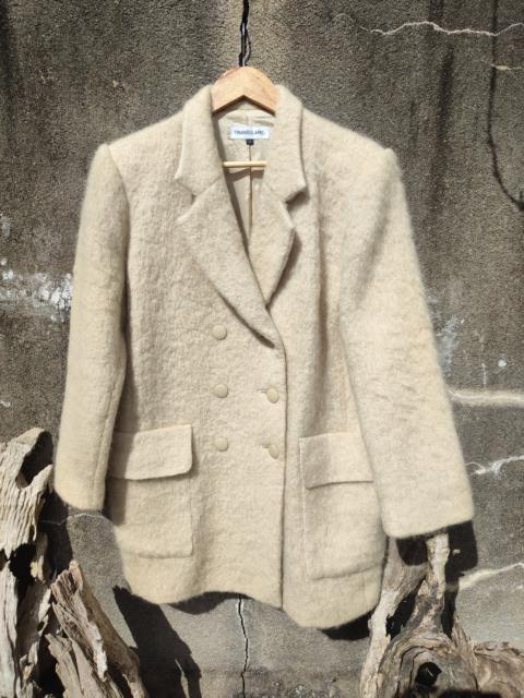 Other Designers Designer - Japanese Brand Triangulaire Wool Double Breasted Trenchcoat