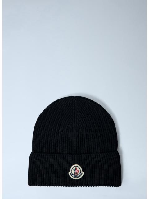 Moncler Moncler Men Logo Motif Beanie Hat
