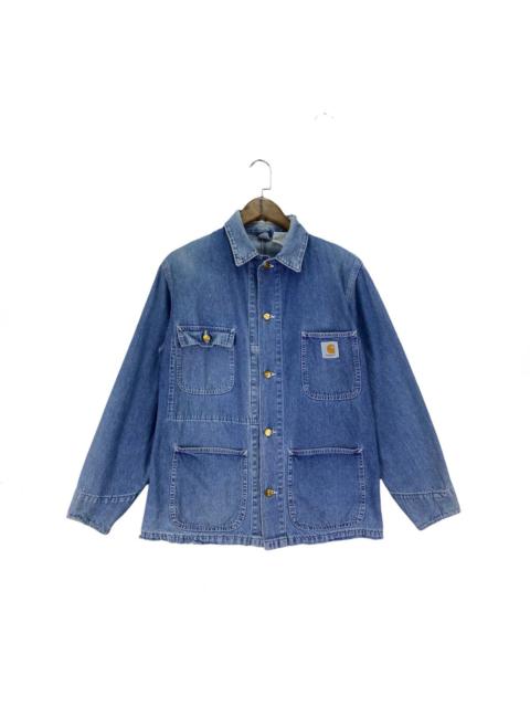 Carhartt Vintage Carhartt Michigan Denim Chore Distressed Jacket