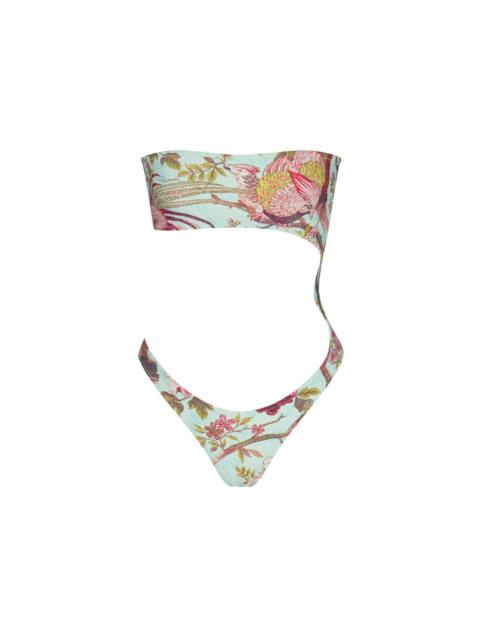 SKIMS SKIMS x Roberto Cavalli Strapless Monokini Fagianella Print