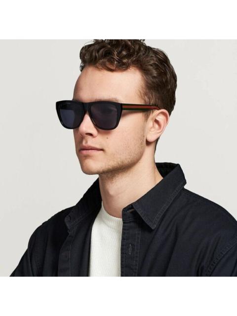 GUCCI NEW GUCCI GG0926S 001 Black Green Gray Square Men Sunglasses