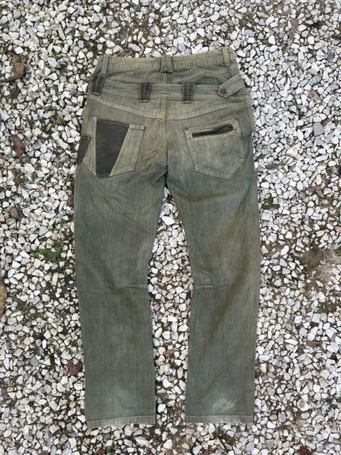Other Designers Japanese Brand - Blindedge japan double waisted rustic green utilities denim