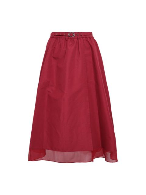 3.1 Phillip Lim Belted Midi Skirt With Chiffon Hem