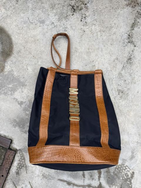 Moschino Vintage Moshino Leather Gold Bucket Crossbody