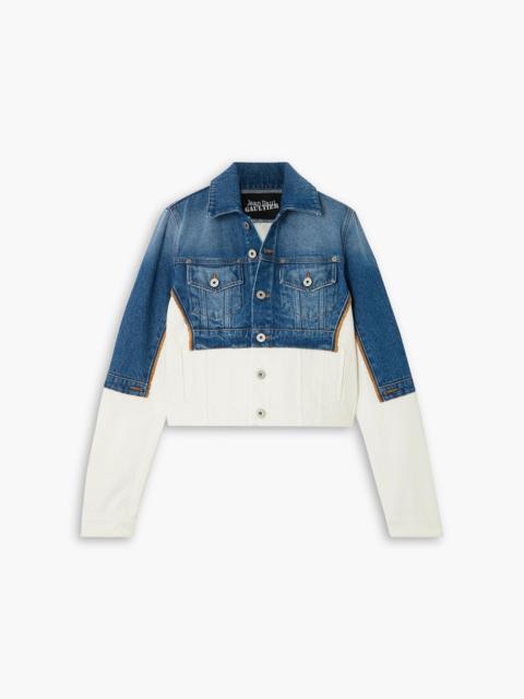 Jean Paul Gaultier Petit Grand two-tone denim jacket