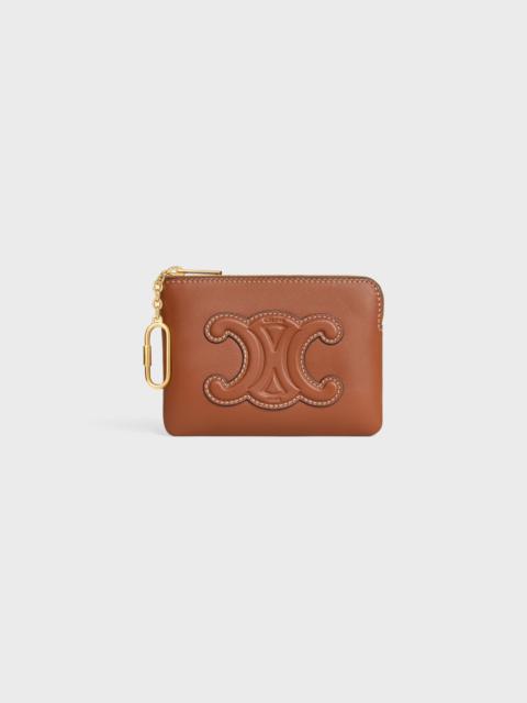 CELINE COIN AND CARD POUCH CUIR TRIOMPHE IN SMOOTH CALFSKIN