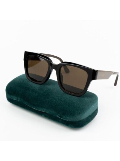 GUCCI NEW Gucci GG1670SK 004 Black Green Brown Unisex Square Sunglasses GG 1670SK