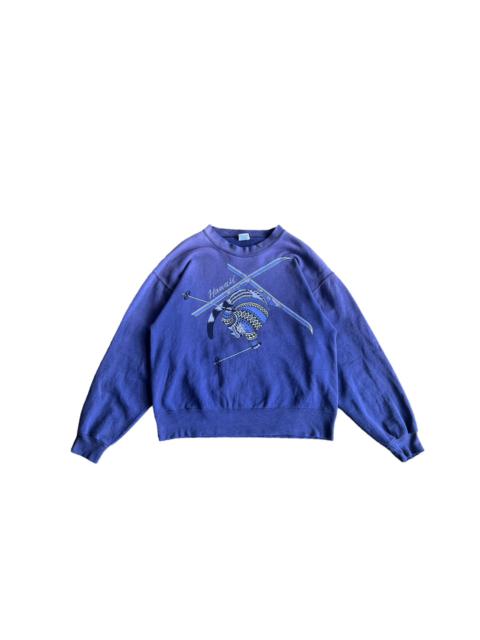 Other Designers Vintage - Vintage 90’s Crazy Shirts Hawaii Cat Ski Crewneck