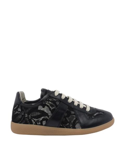 Maison Margiela Maison Margiela Women Replica Sneakers With Floral Lace Embroidery