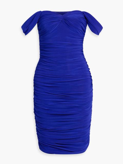 NORMA KAMALI Off-the-shoulder stretch-jersey mini dress