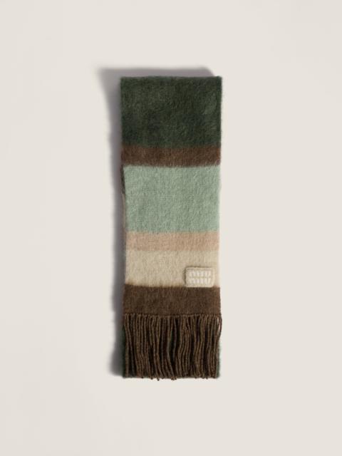Miu Miu Wool scarf with fringes