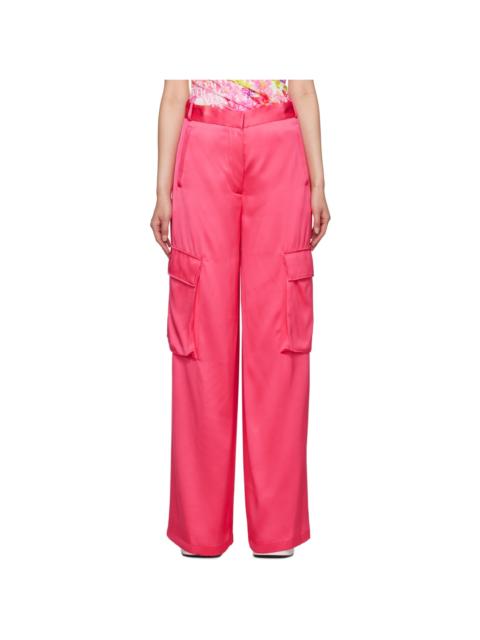 VERSACE Pink Cargo Pocket Trousers