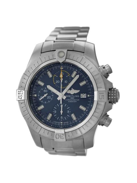 BREITLING Pre-owned Breitling Avenger Chronograph Automatic Chronometer Blue Dial Men's Watch A13317