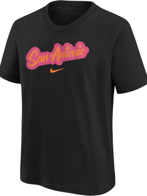 Nike Nike Youth 2025-26 City Edition San Antonio Spurs Logo T-Shirt