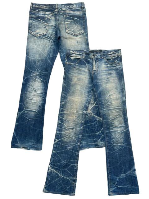Other Designers Japanese Brand - Schlussel Japan Distressed Mudwash Flare Jeans 33x32.5