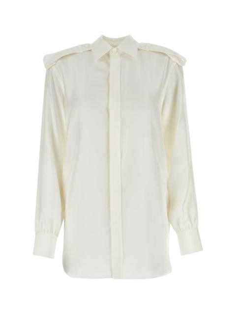 Burberry White silk shirt