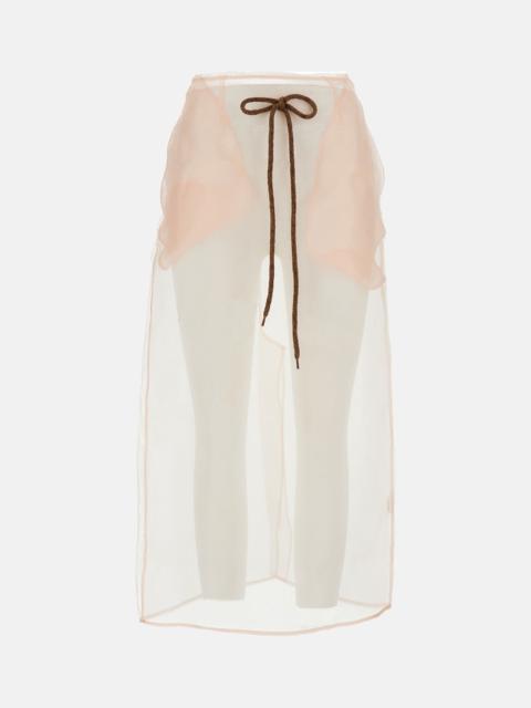 Simone Rocha Simone Rocha Women Sheer Column Midi Skirt