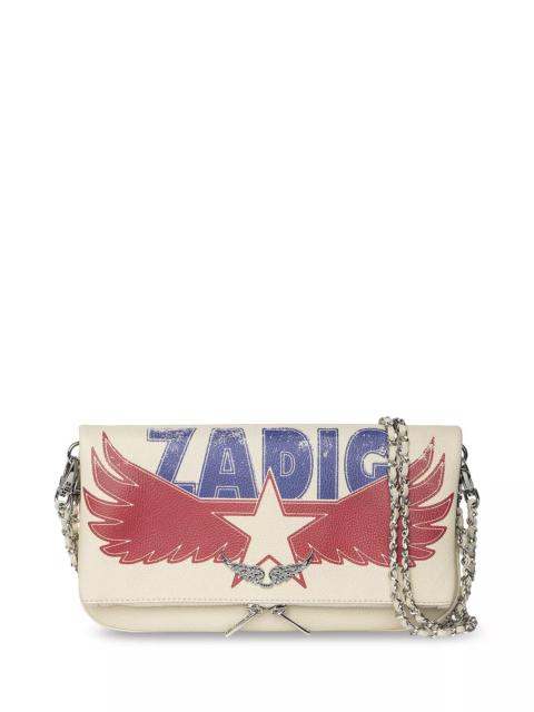 Zadig & Voltaire Rock Grained Leather America Flash Crossbody