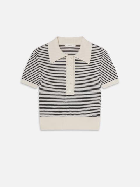 FRAME The Graduate Polo in Navy Multi