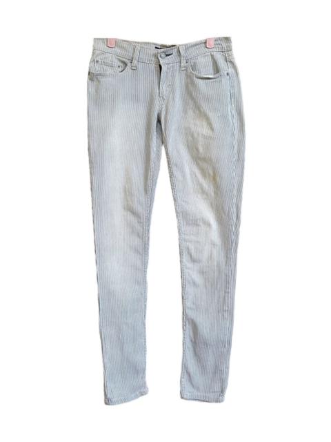 Other Designers Vintage Levi’s Too Superlow 524 White Tab Striped Down Jeans