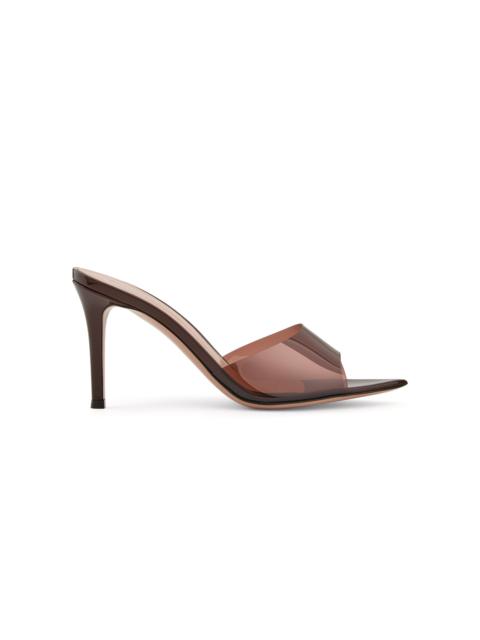 Gianvito Rossi Elle Plexi Mules brown
