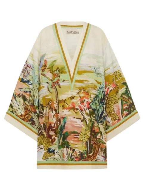 ALÉMAIS Jungle Boogie Mini Dress in Multi