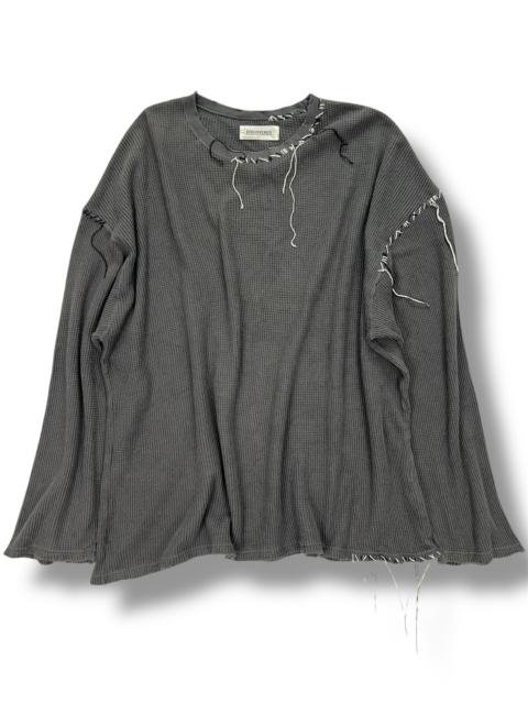 Discovered SS24 Oversized Damage Looping Waffle Tee