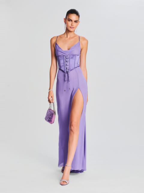 RETROFÊTE LARISSA SILK CORSET DRESS