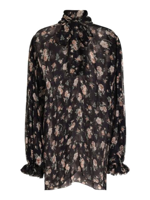 Dolce & Gabbana Dolce & Gabbana Women "Vintage Rose" Print Top