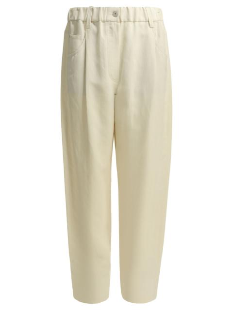 Brunello Cucinelli Brunello Cucinelli Fluid Casual Pants White