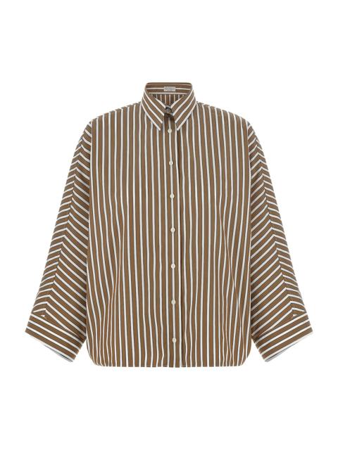 Brunello Cucinelli Striped Cotton Shirt