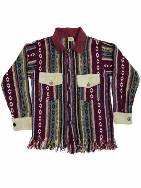 Other Designers Vintage Collar Cotton Knitwear Buttons Up Made In Nepal