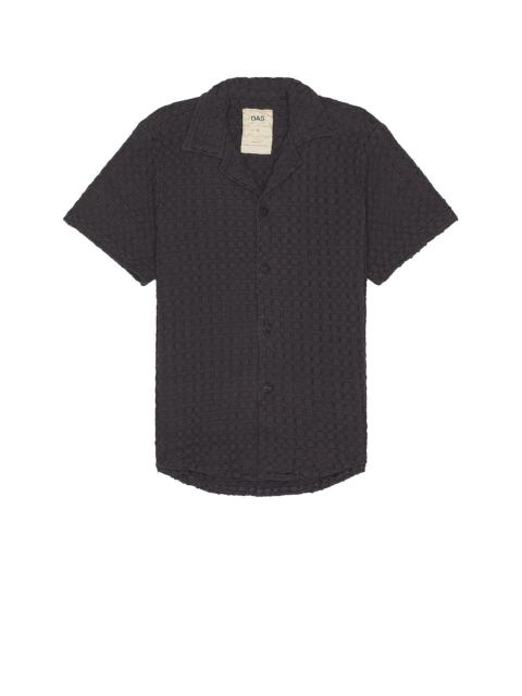 OAS Nearly Black Cuba Waffle Shirt