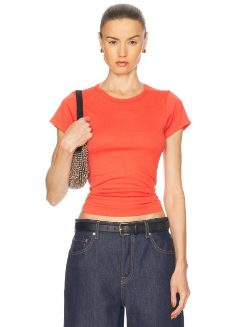 ÉTERNE Fitted Crewneck Short Sleeve Top