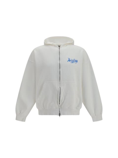 BALENCIAGA Balenciaga Sketchy Zip Hoodie Full White