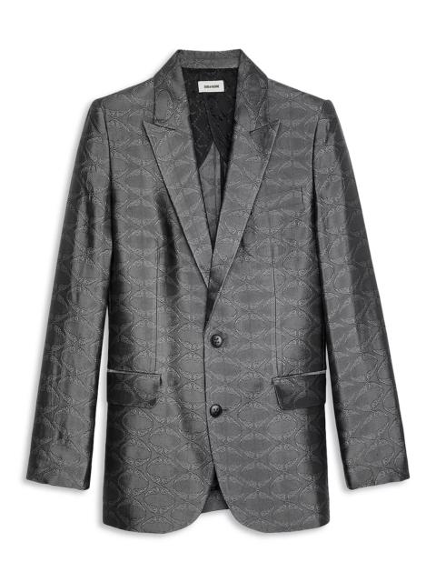 Zadig & Voltaire Vegy Jacquard Wing Print Blazer