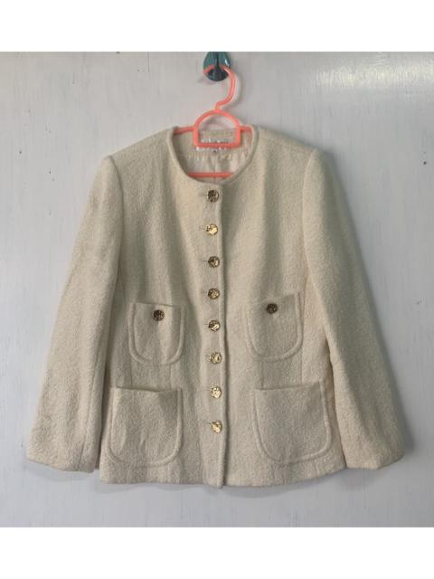 SAINT LAURENT Vtg YSL Yves Saint Laurent Tweed Style Jacket