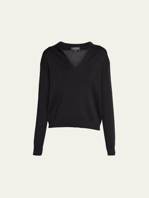 Loro Piana Sorbonne Polo Top