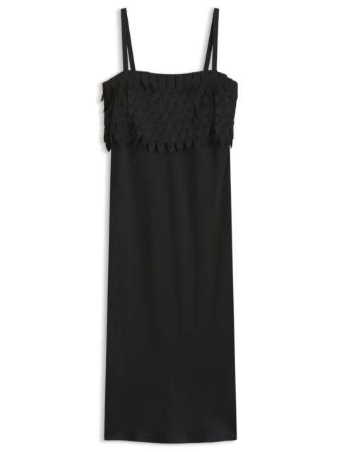 BOSS STRAPPY DRESS WITH LASER-CUT SHAPES